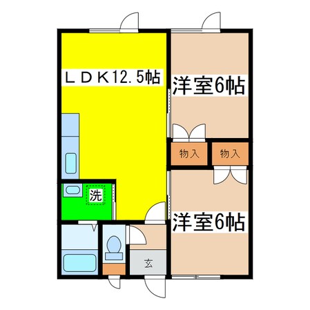 サンハイツの物件間取画像